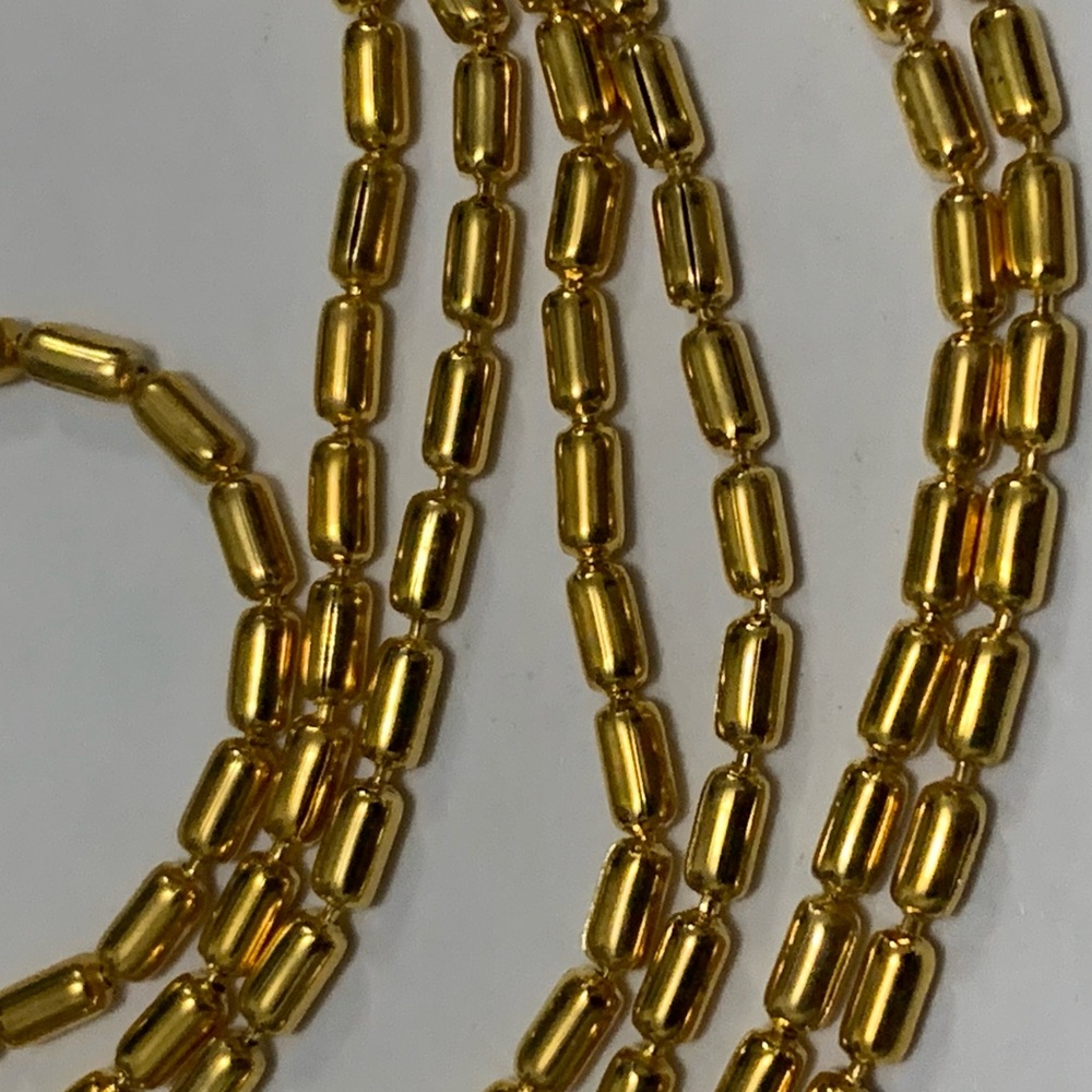 New vintage  Oval shaped ball chain 54”